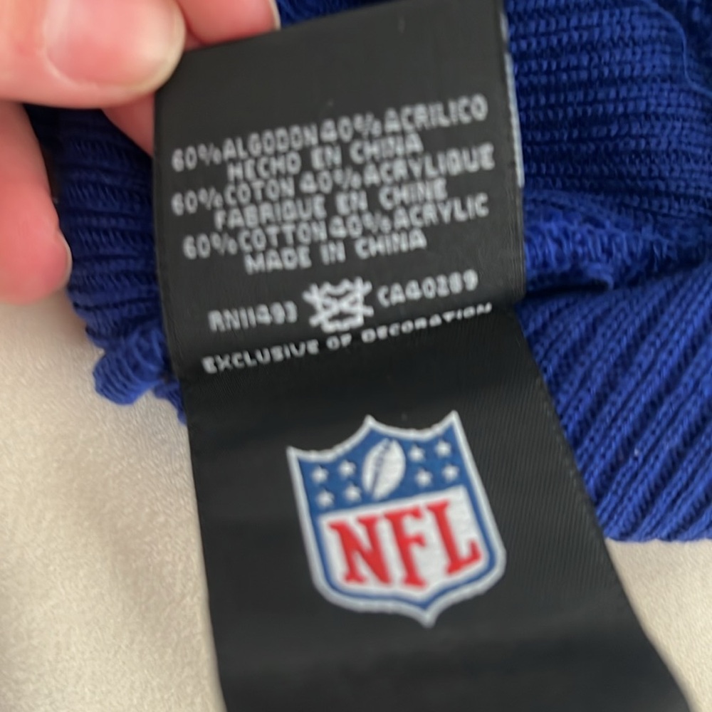 EUC Next Era Buffalo Bills Ribbed Winter Beanie Blue - Picture 4 of 4